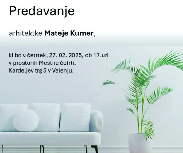 Predavanje: Varen in prijeten dom v III. življenjskem obdobju